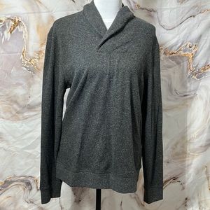 NWT Banana Republic Cowl Neck Ultra Soft Waffle  Sweater Charcoal Gray Size M